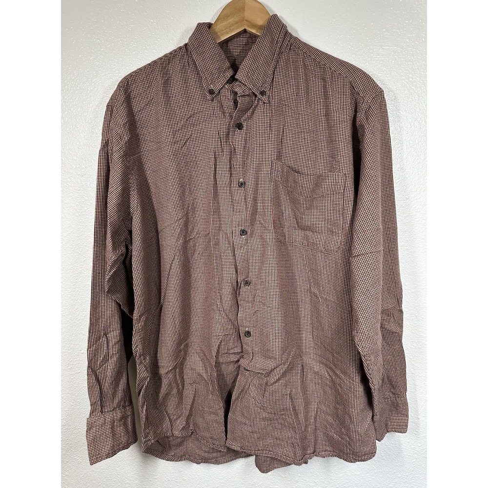 Great Northwest Shirt Mens‎ Large Red Blue Plaid Button Down Long Sleeve Pocket